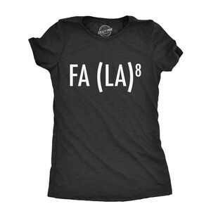 Womens FA (LA)8 T Shirt Funny Nerdy Math Christmas Carole Graphic Novelty